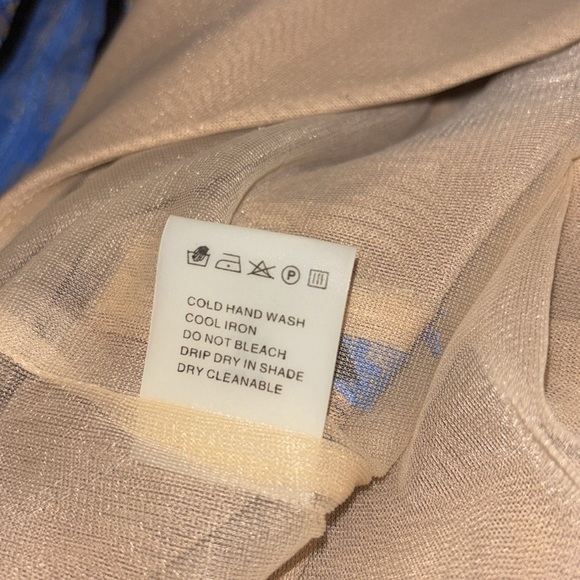 Nordstrom Blue and Cream Mini Dress - Picture 6 of 15